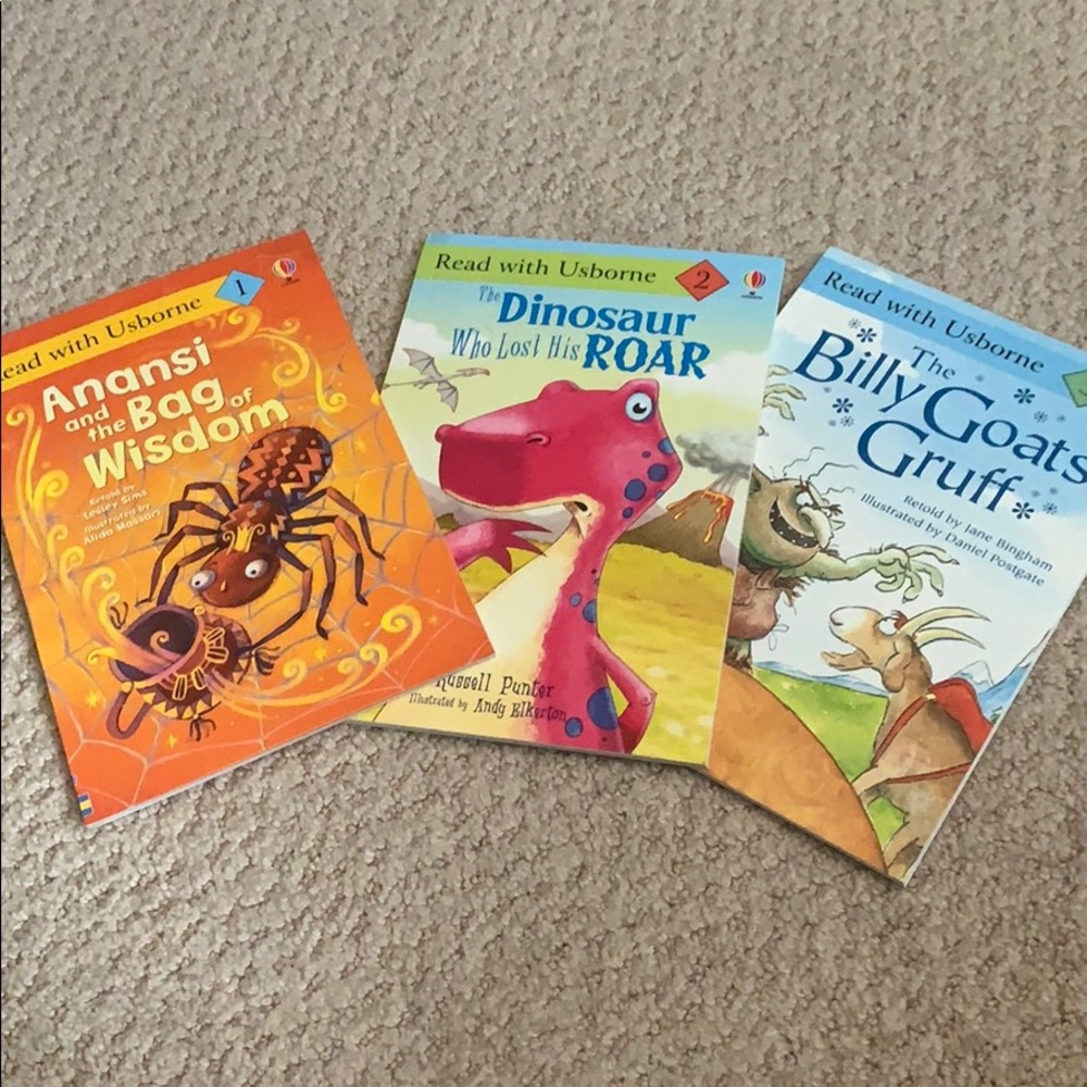 Set of 3 “Read with Usborne” books